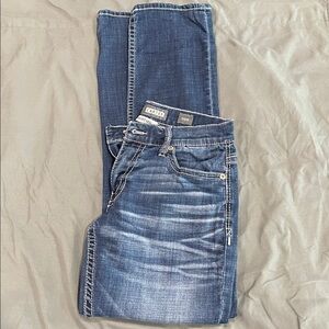 BKE Carter Straight Leg Dark Blue Jeans